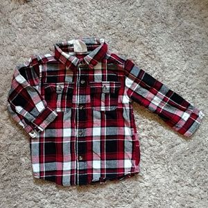 Flannel plaid long sleeve